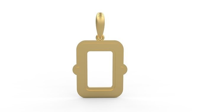 Initial Letters Pendant BatterUp O 3D print model