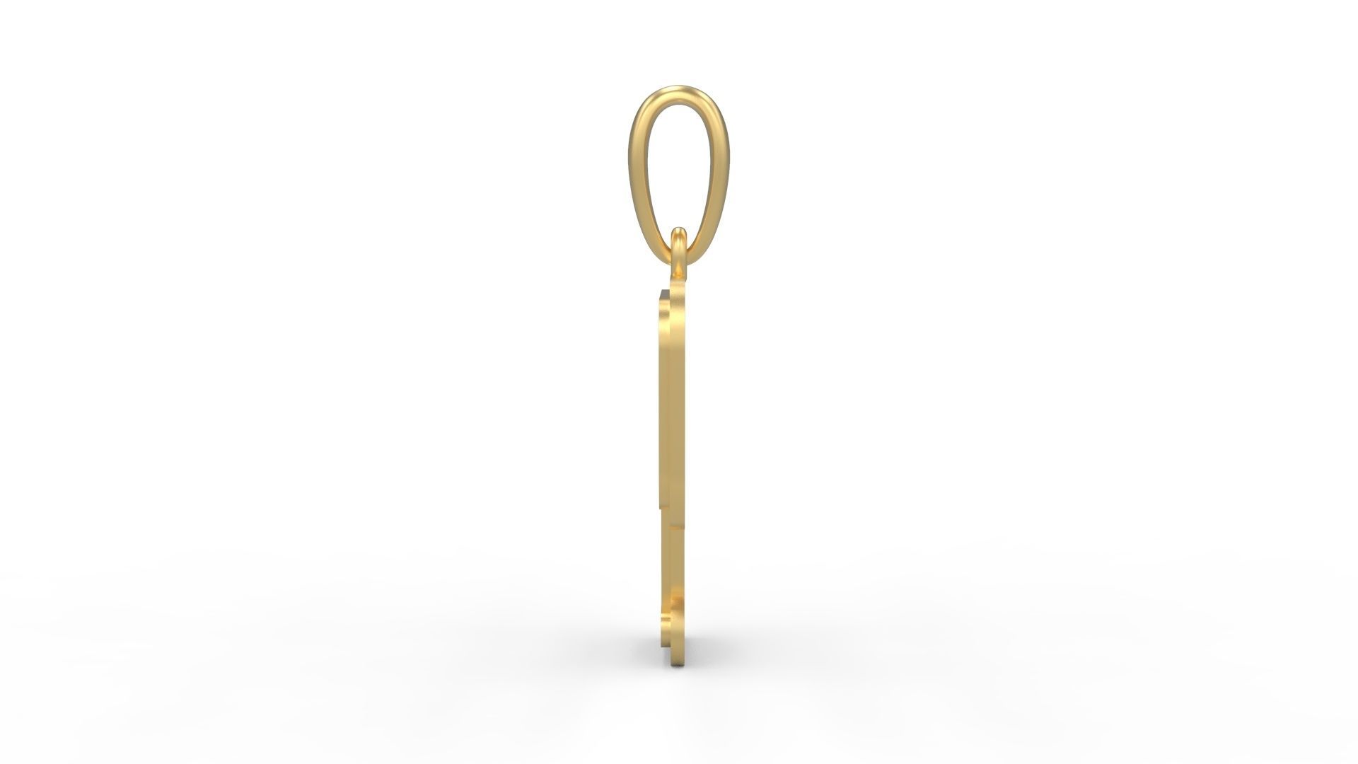 Initial Letters Pendant BatterUp P 3D print model_2