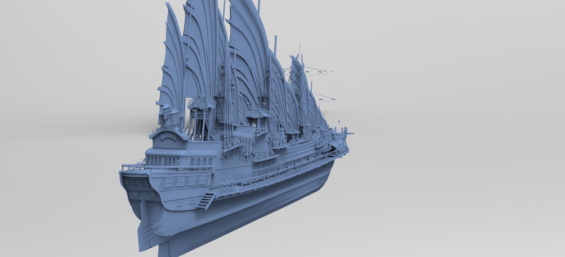 Airship Frigate 1 3D model_2