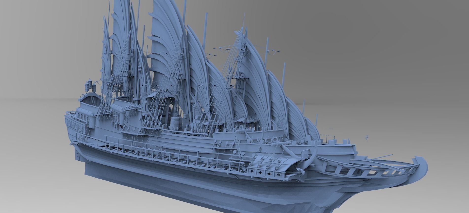 Airship Frigate 1 3D model_1
