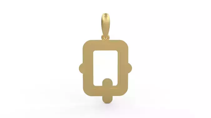 Initial Letters Pendant BatterUp Q
