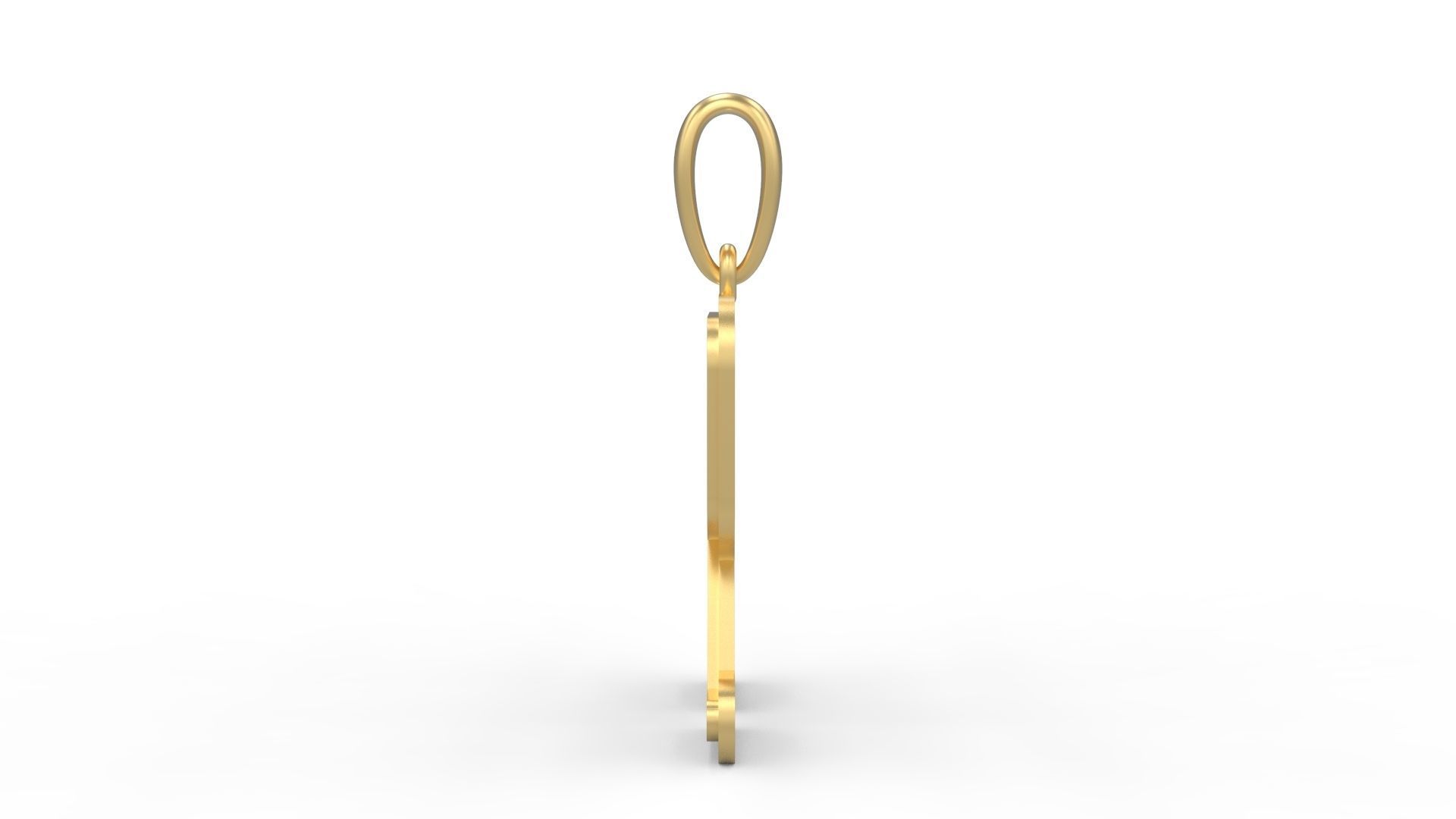 Initial Letters Pendant BatterUp R 3D print model_2