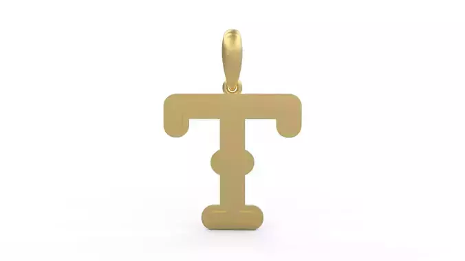 Initial Letters Pendant BatterUp T