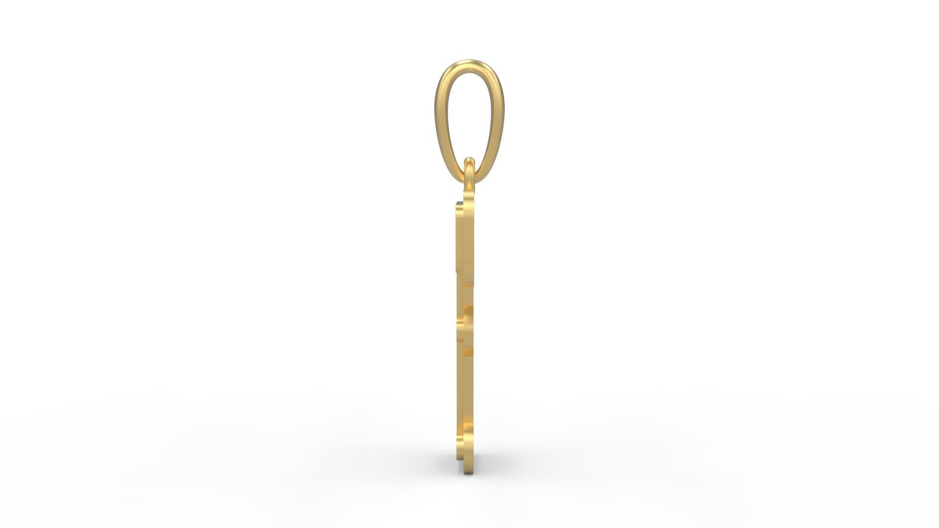 Initial Letters Pendant BatterUp T 3D print model_2