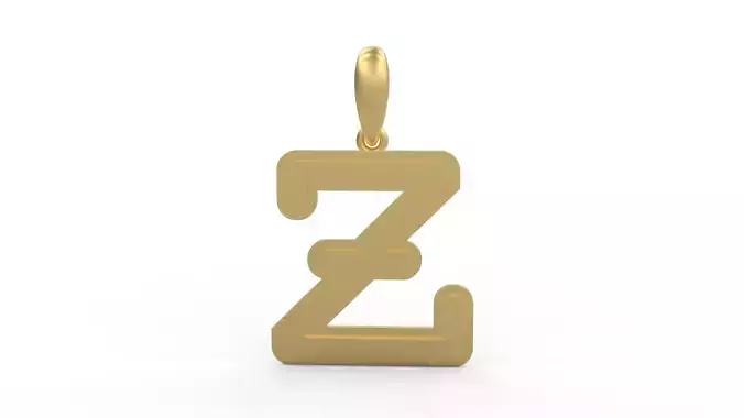 Initial Letters Pendant BatterUp Z