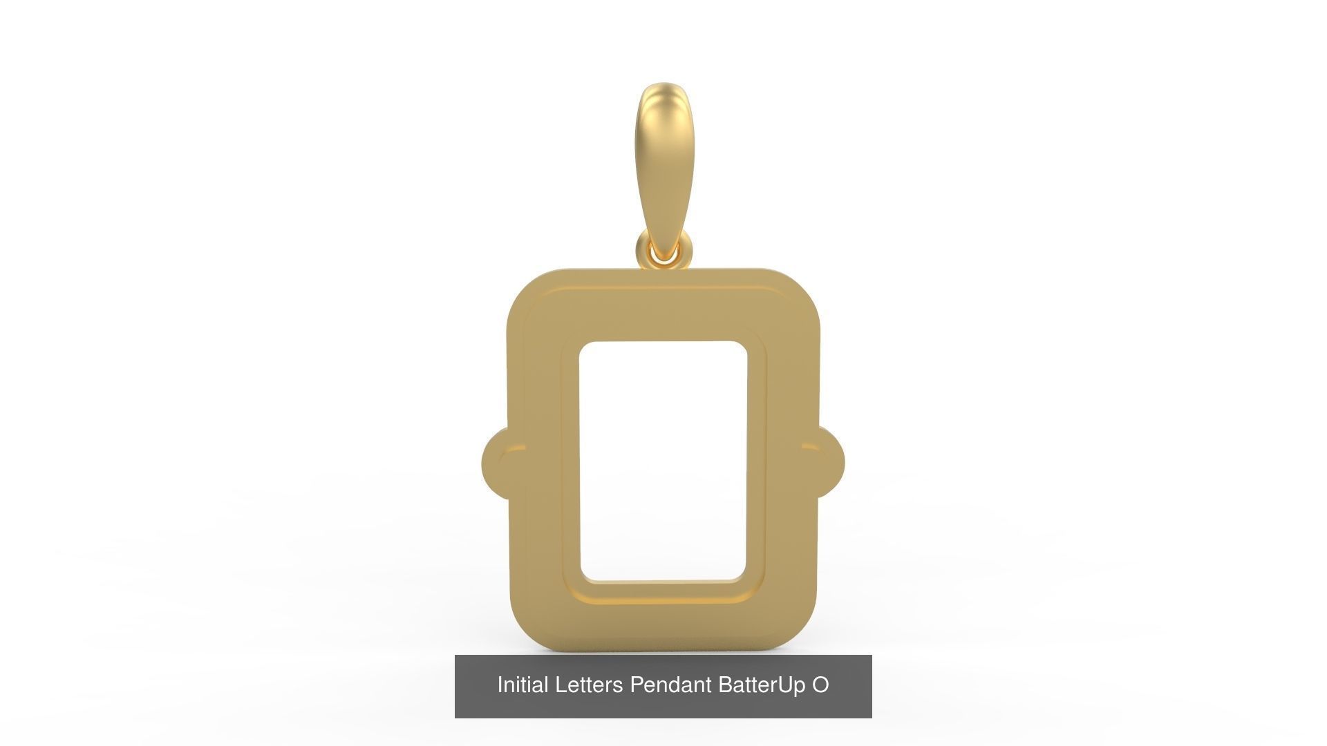 Initial Letters Pendant Alphabets BatterUp 3D Model Collection_17