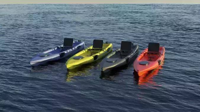 Kayak 3D model 3D Model Collection