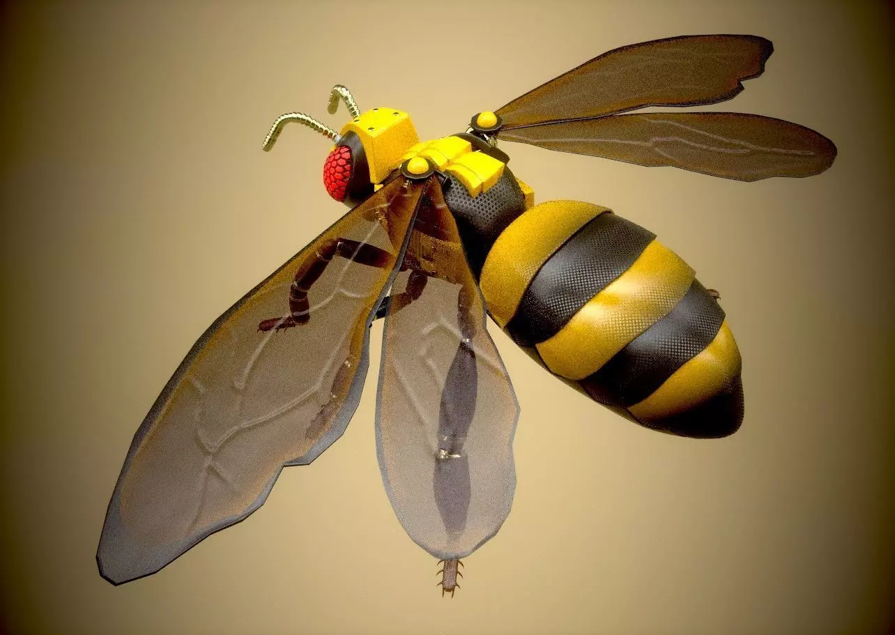 mechanical bee 3D model