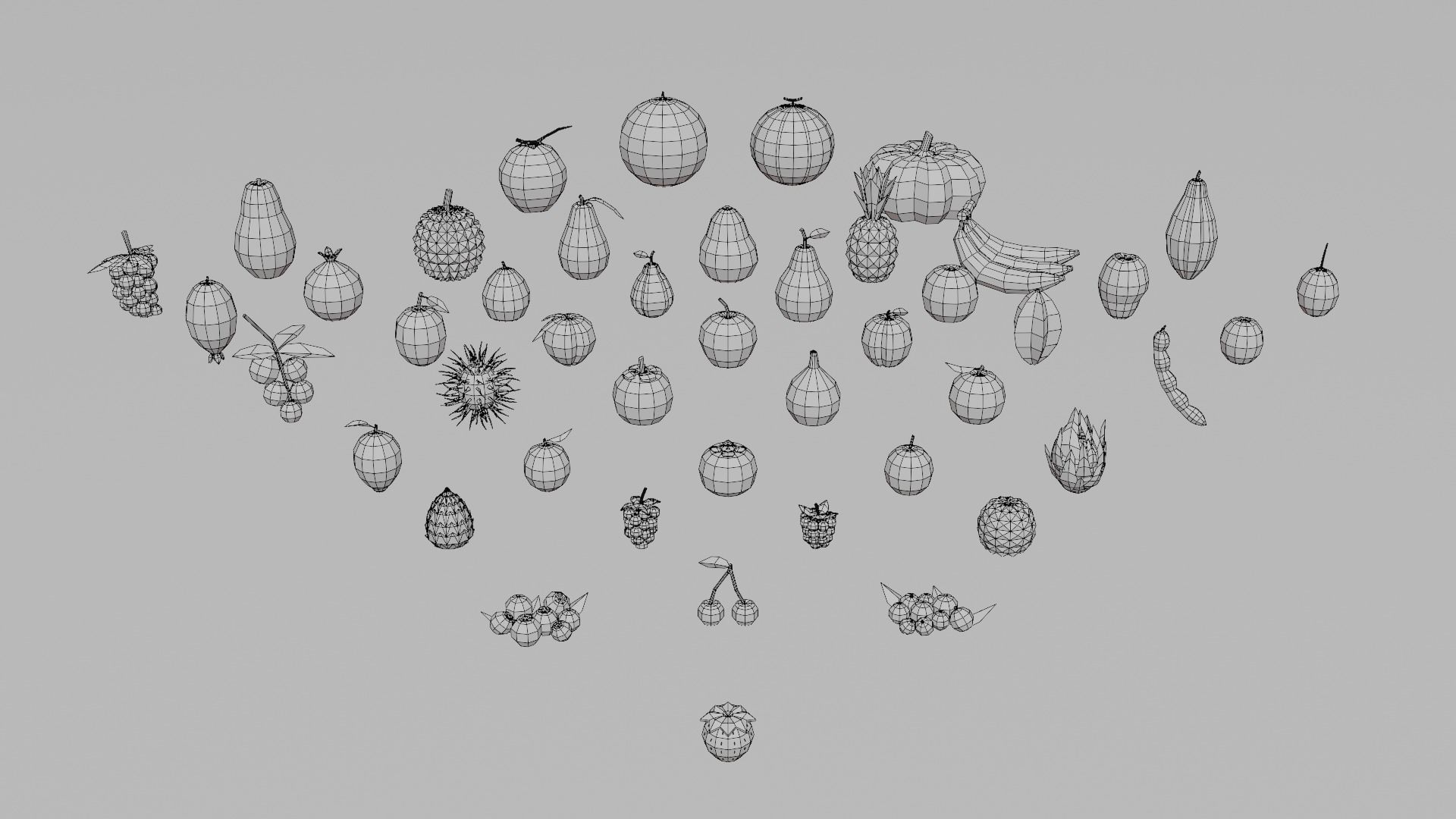 Fruit Farm Pack Low-poly 3D model_36