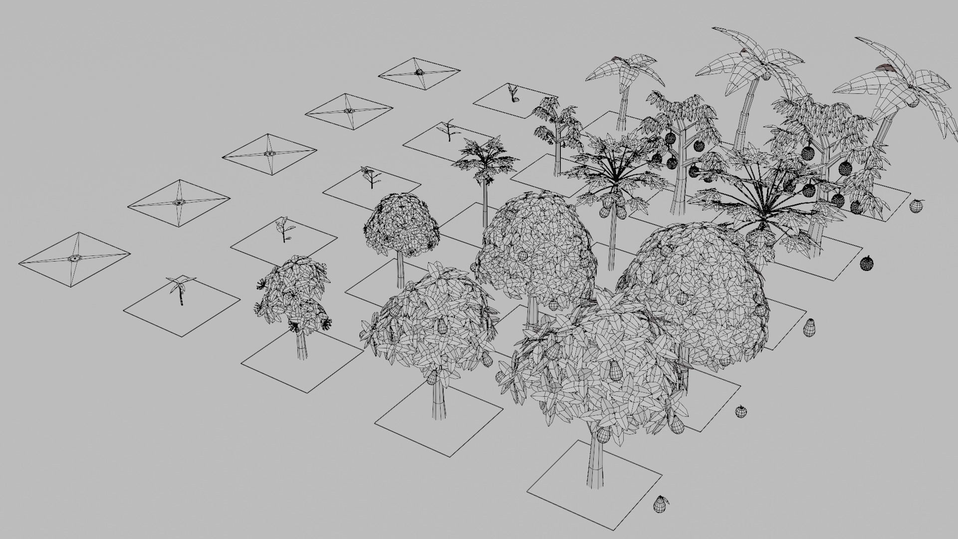 Fruit Farm Pack Low-poly 3D model_32