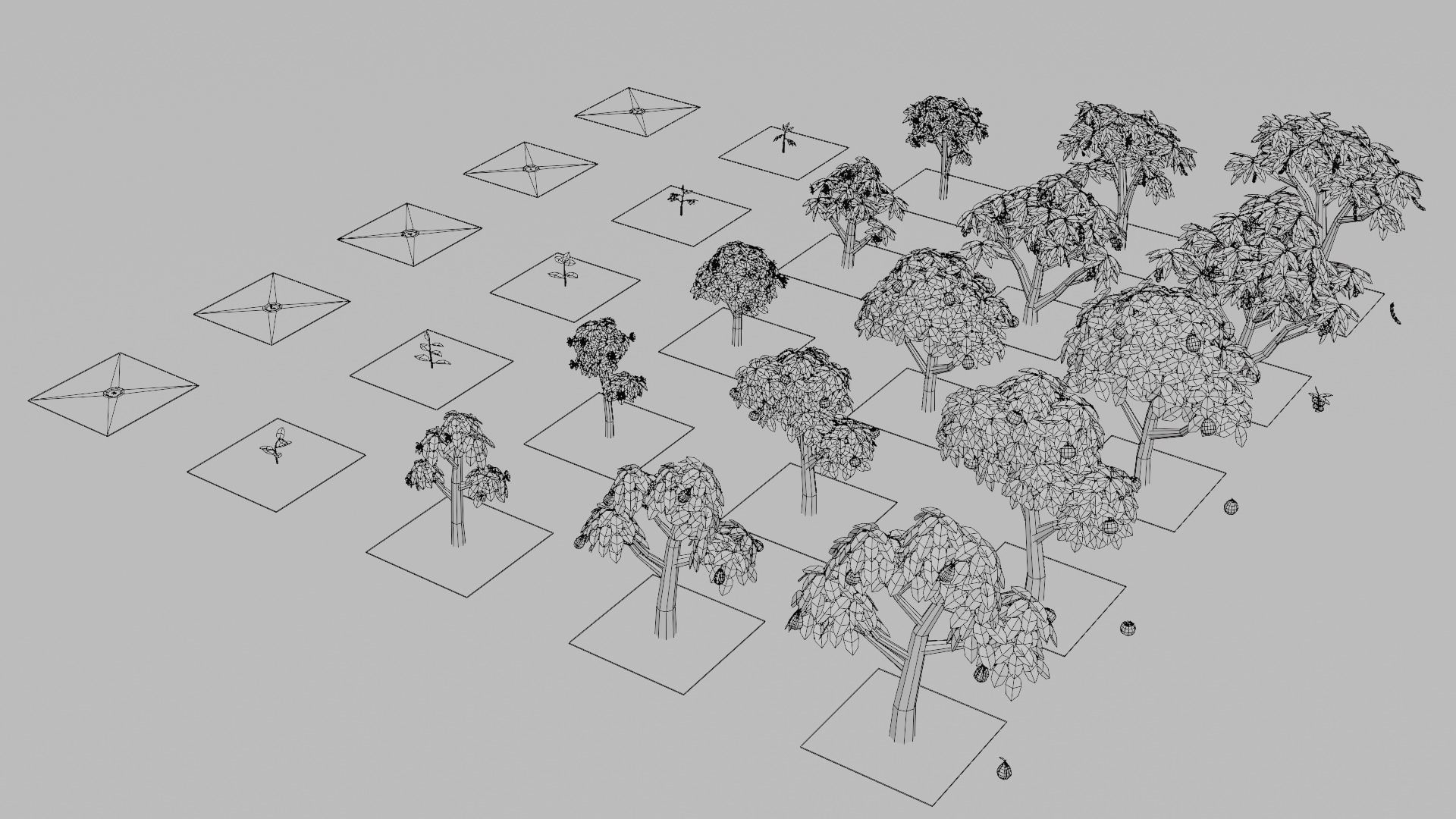 Fruit Farm Pack Low-poly 3D model_20