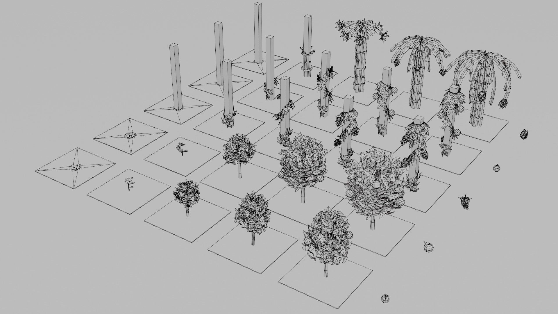 Fruit Farm Pack Low-poly 3D model_8