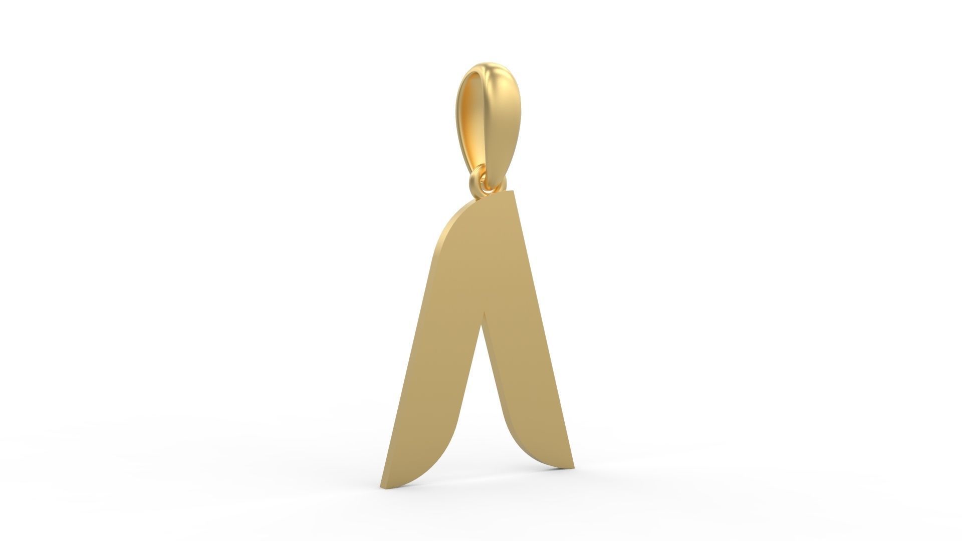 Initial Letters Pendant BATTLE ROYALE A 3D print model_3