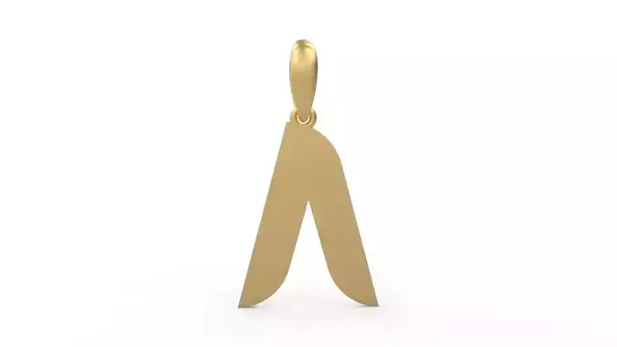 Initial Letters Pendant BATTLE ROYALE A