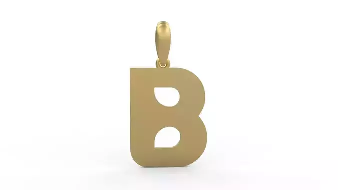 Initial Letters Pendant BATTLE ROYALE B