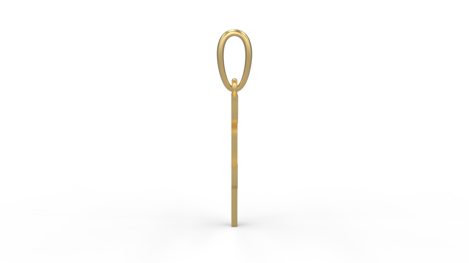 Initial Letters Pendant BATTLE ROYALE F 3D print model_2