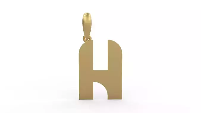 Initial Letters Pendant BATTLE ROYALE H