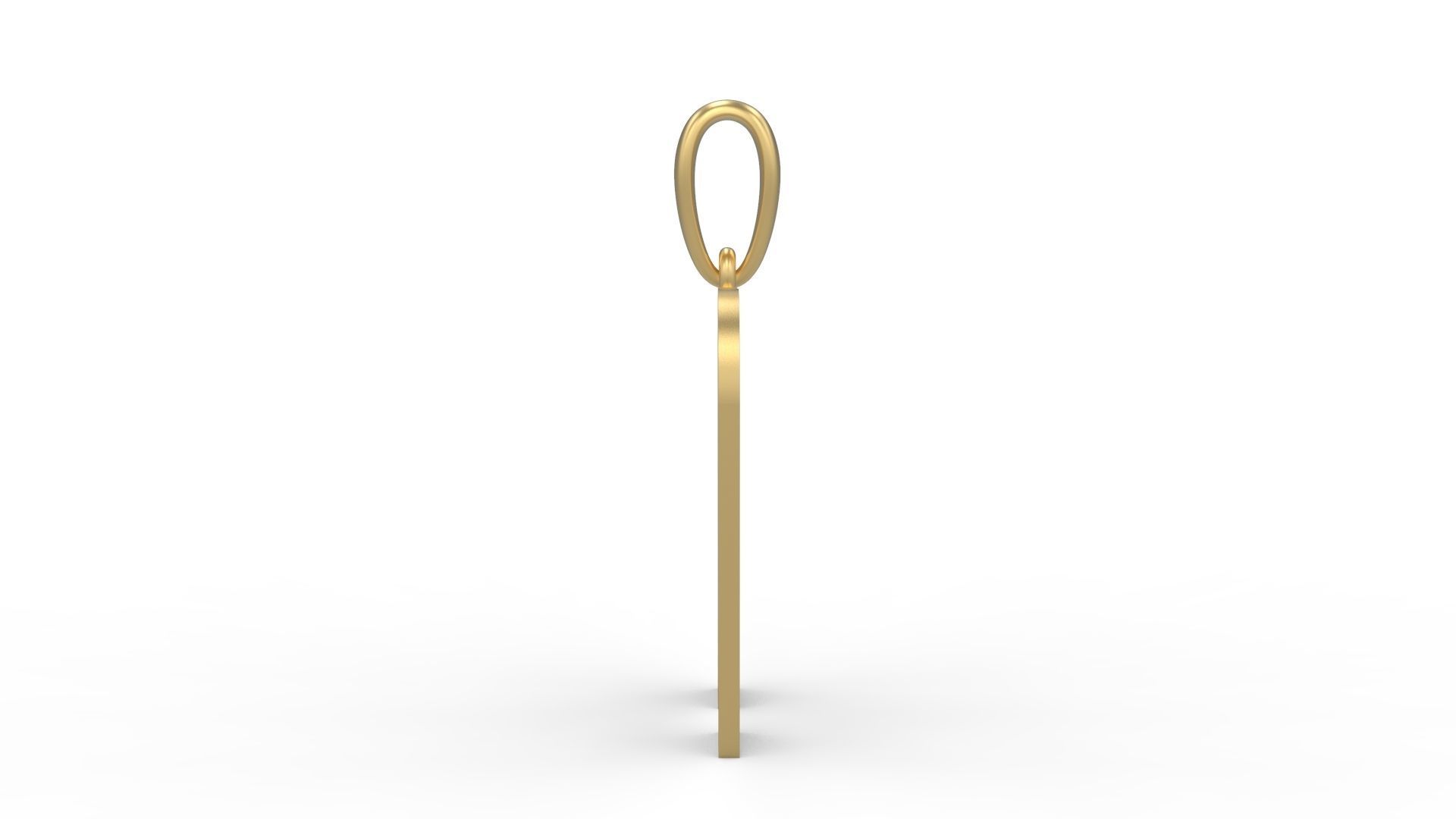 Initial Letters Pendant BATTLE ROYALE H 3D print model_2