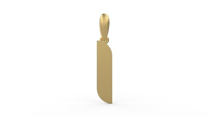Initial Letters Pendant BATTLE ROYALE I 3D print model