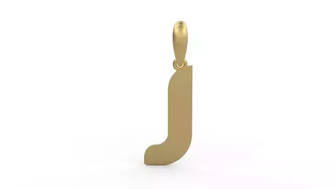 Initial Letters Pendant BATTLE ROYALE J
