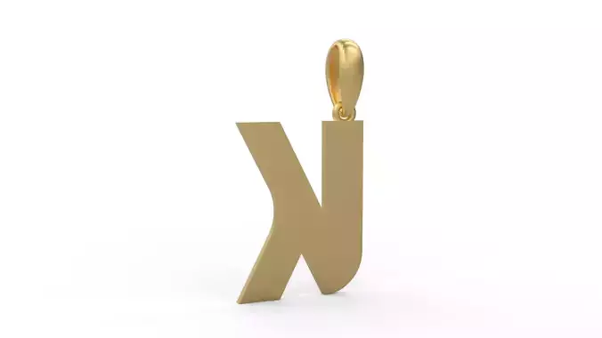 Initial Letters Pendant BATTLE ROYALE K 3D print model