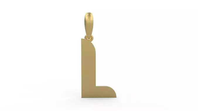 Initial Letters Pendant BATTLE ROYALE L