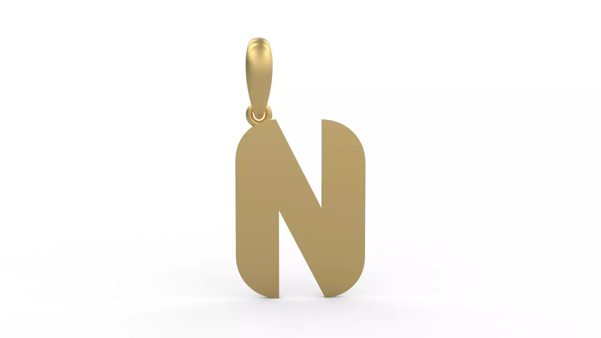 Initial Letters Pendant BATTLE ROYALE N 3D print model