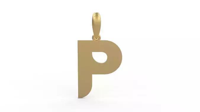 Initial Letters Pendant BATTLE ROYALE P