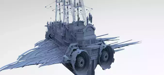 Airship Military  3D model