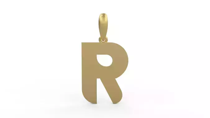 Initial Letters Pendant BATTLE ROYALE R