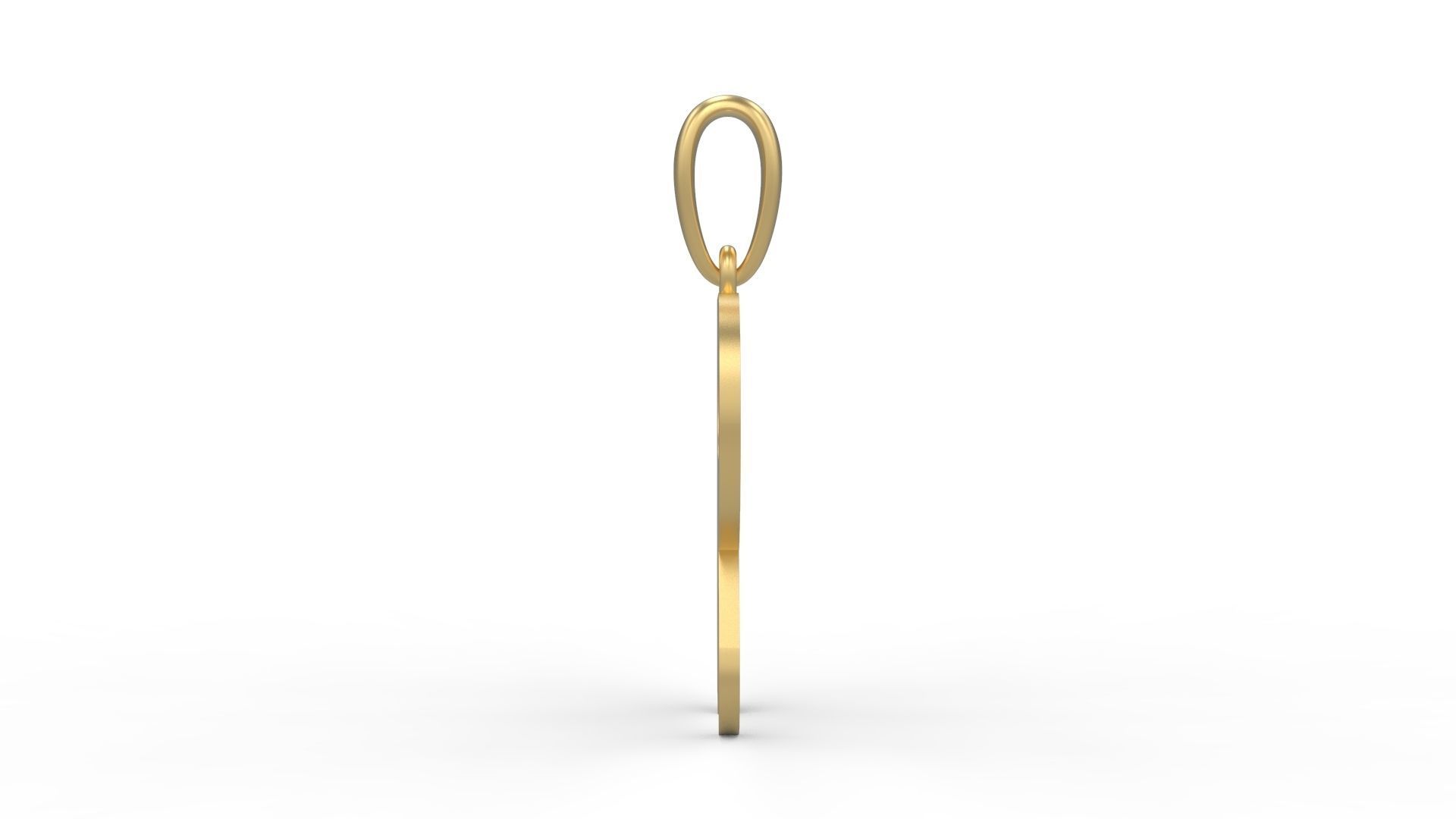 Initial Letters Pendant BATTLE ROYALE R 3D print model_2