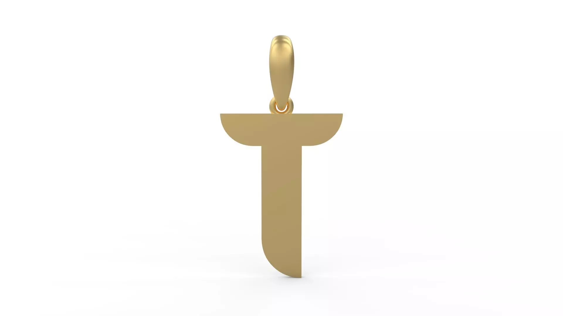 Initial Letters Pendant BATTLE ROYALE T 3D print model_0