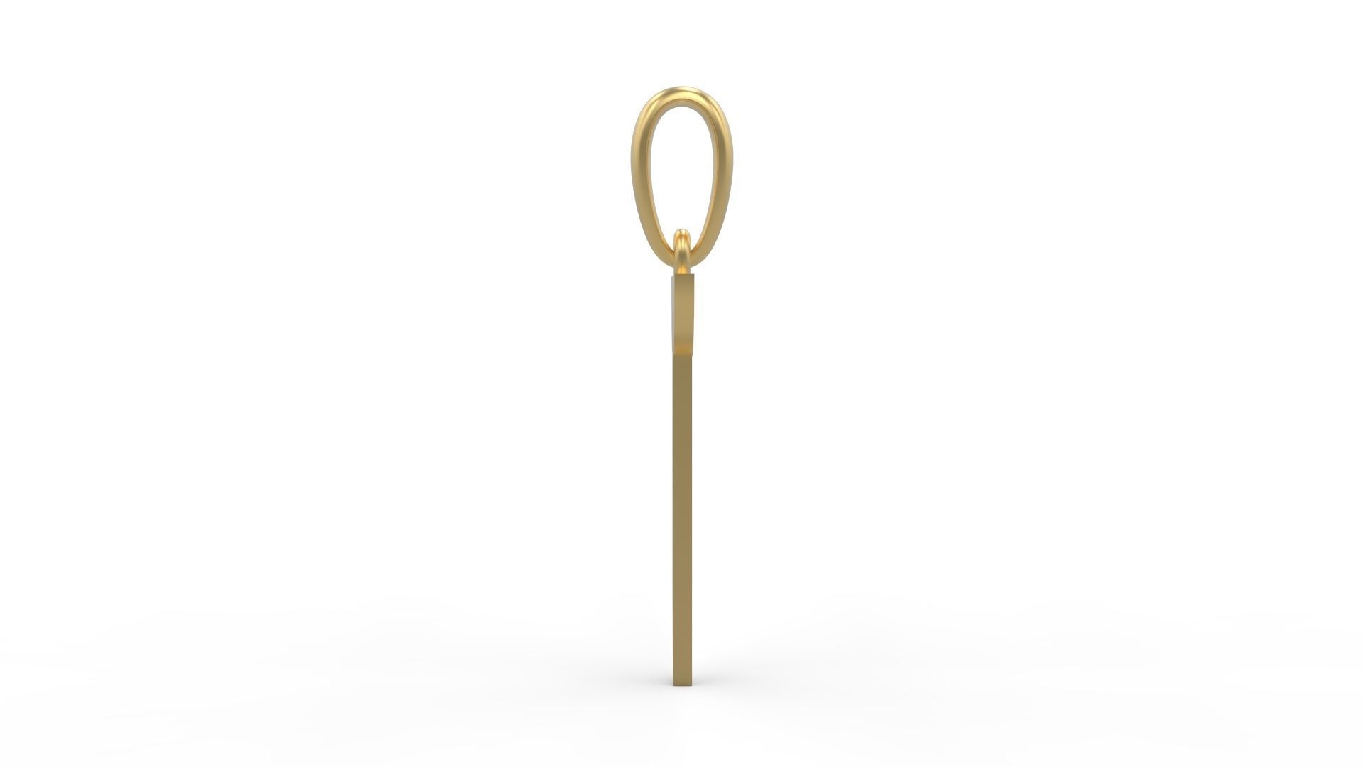 Initial Letters Pendant BATTLE ROYALE T 3D print model_2