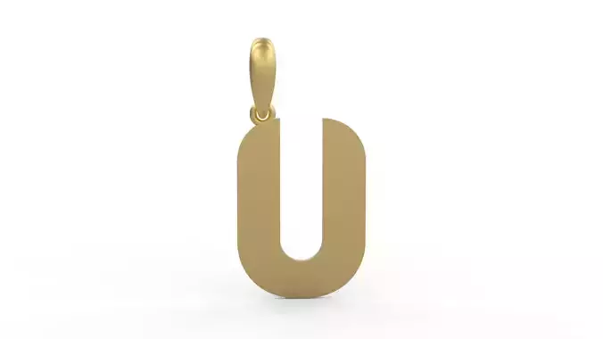 Initial Letters Pendant BATTLE ROYALE U