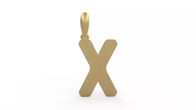 Initial Letters Pendant BATTLE ROYALE X