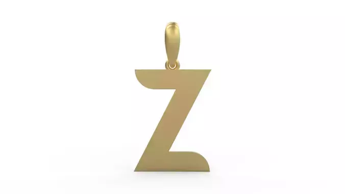 Initial Letters Pendant BATTLE ROYALE Z