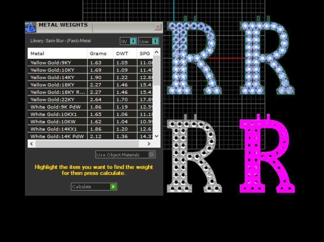 Alphabet letter Pendant  JUST STL 3D model_30