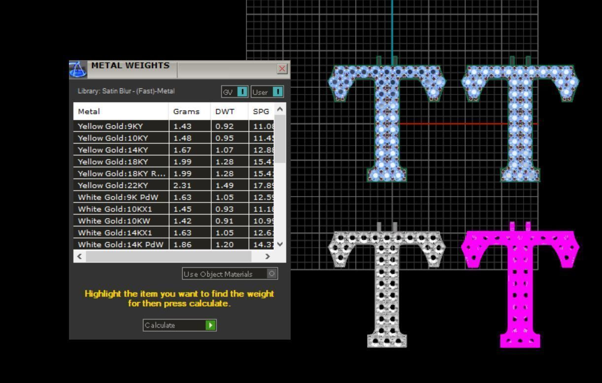 Alphabet letter Pendant  JUST STL 3D model_18