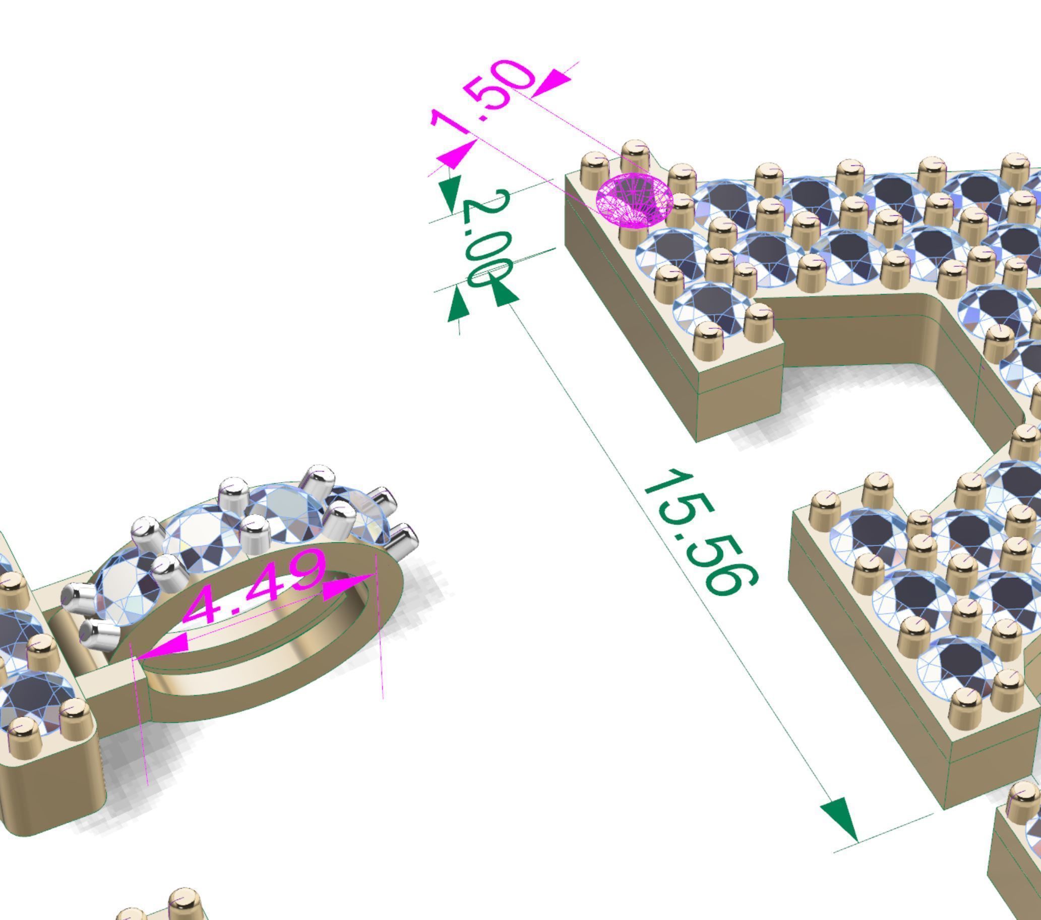 Alphabet letter Pendant  JUST STL 3D model_3