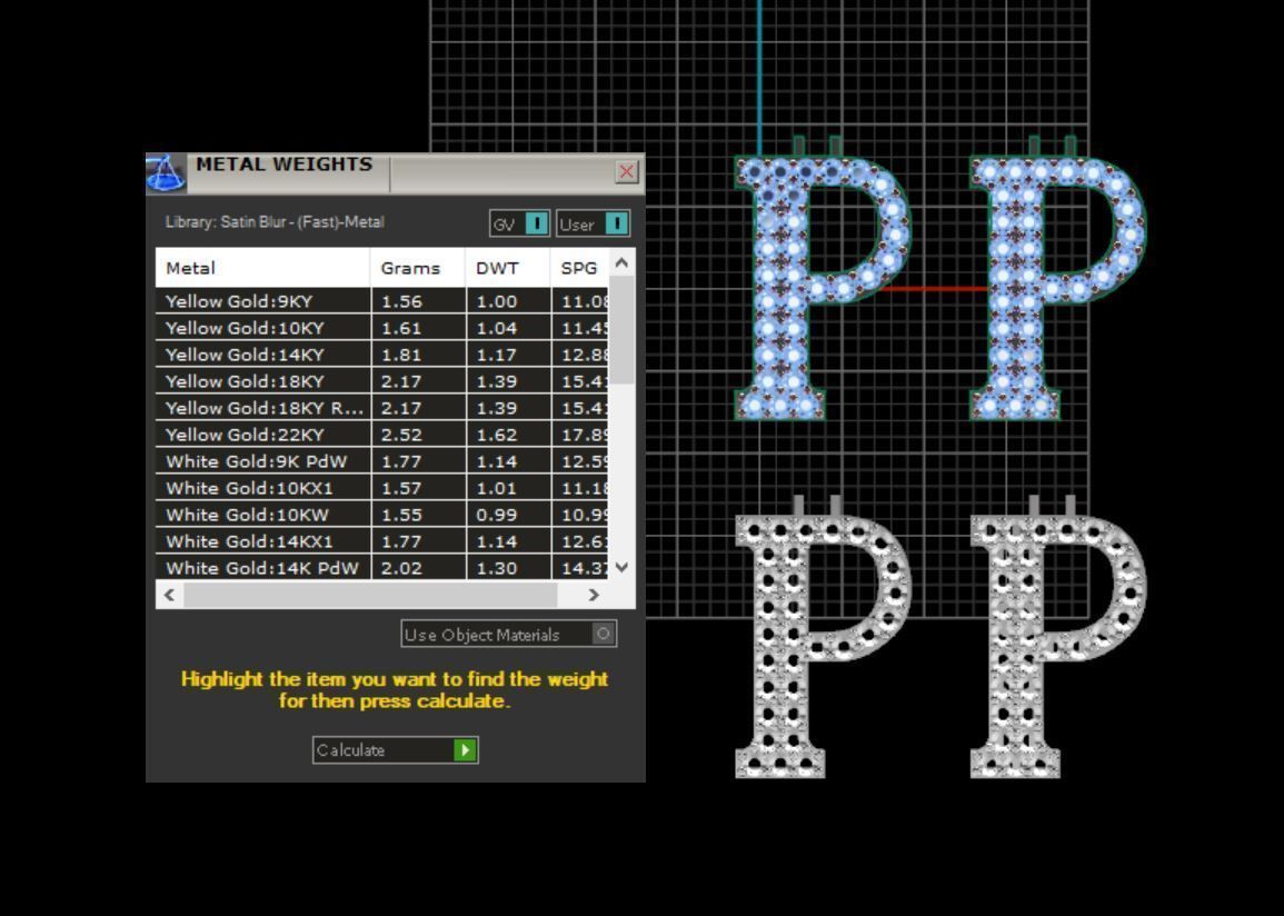 Alphabet letter Pendant  JUST STL 3D model_28