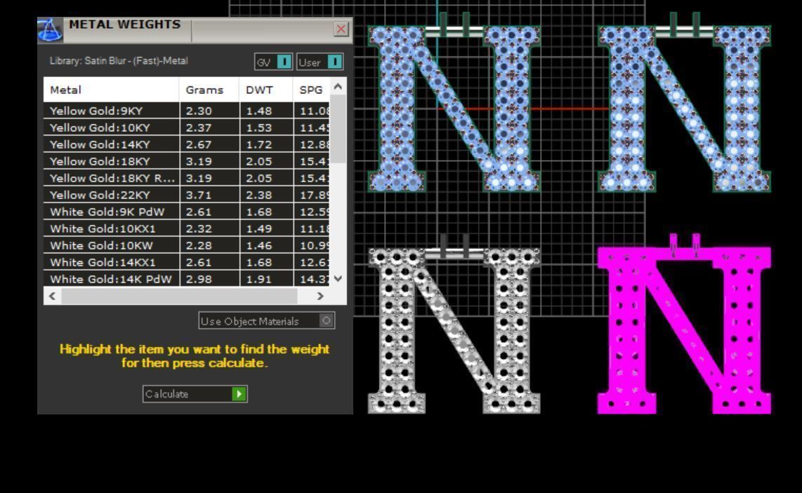 Alphabet letter Pendant  JUST STL 3D model_26