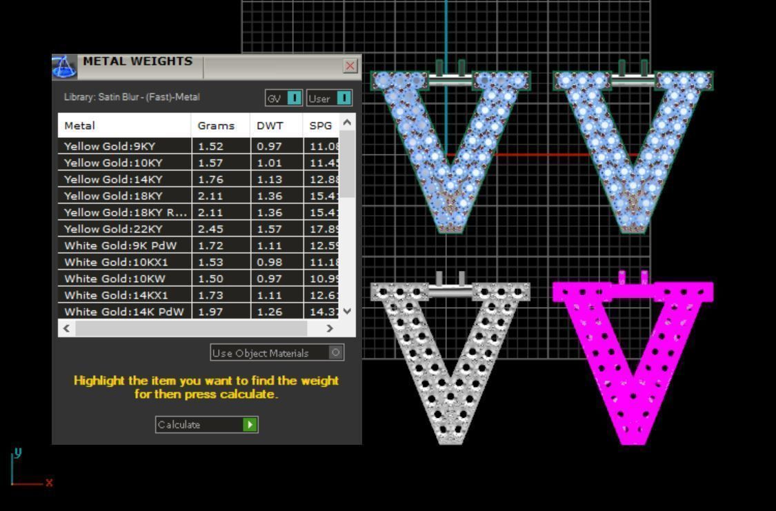 Alphabet letter Pendant  JUST STL 3D model_33