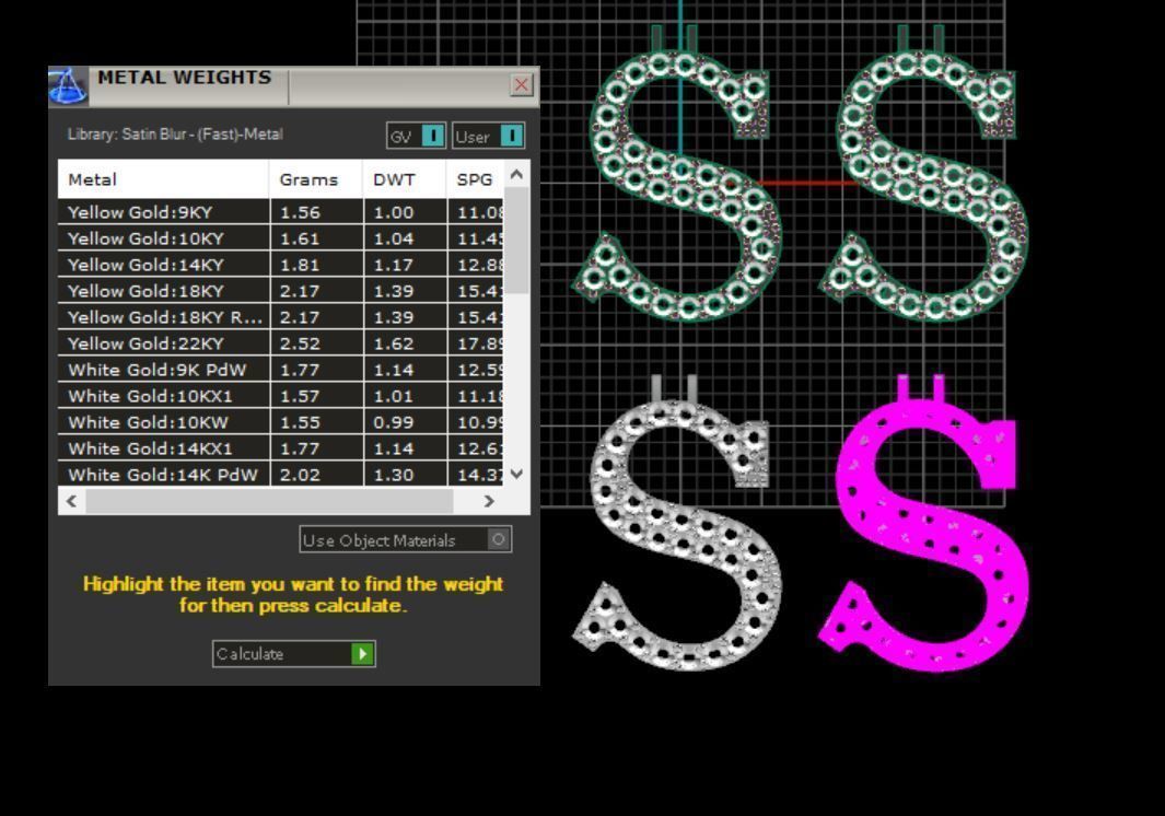 Alphabet letter Pendant  JUST STL 3D model_31