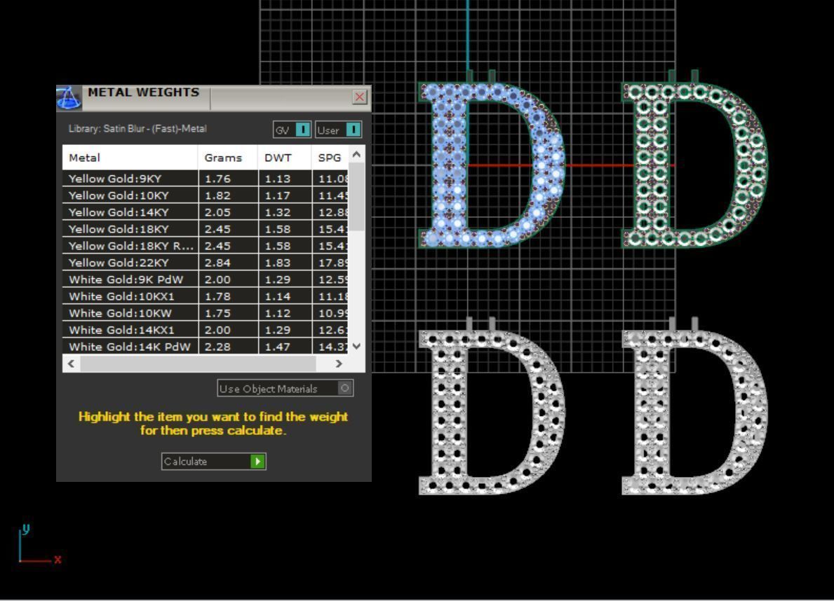 Alphabet letter Pendant  JUST STL 3D model_16