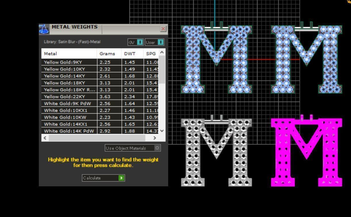 Alphabet letter Pendant  JUST STL 3D model_25