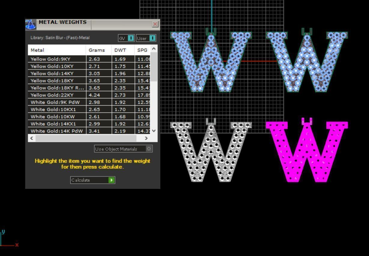 Alphabet letter Pendant  JUST STL 3D model_34