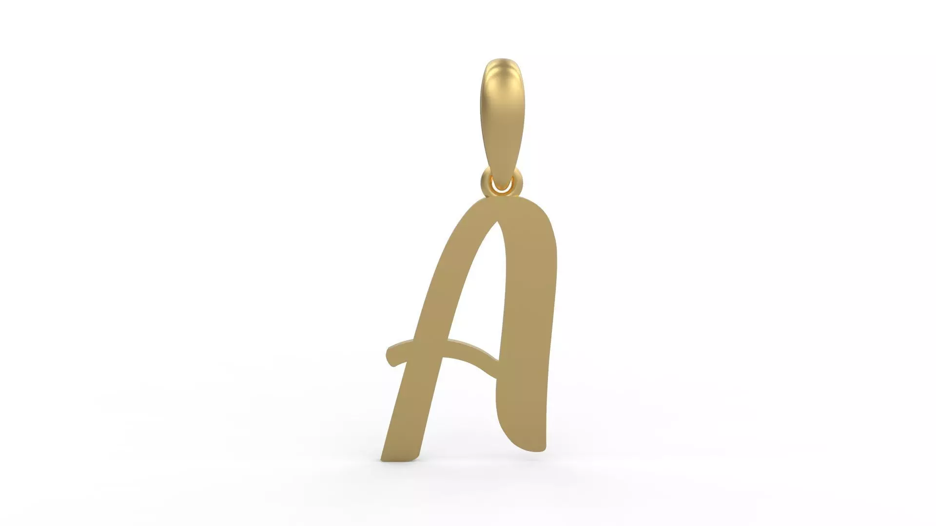 Initial Letters Pendant Beabella A 3D print model_0