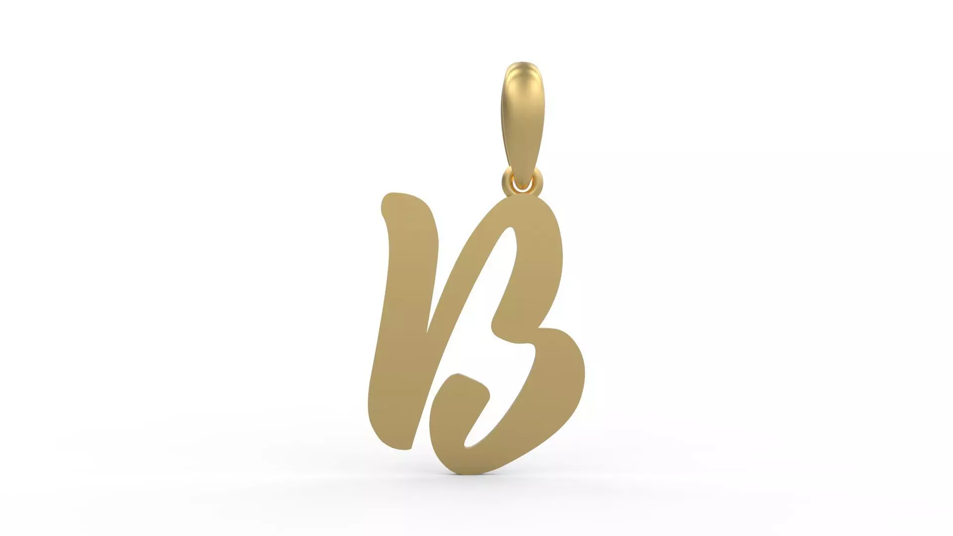 Initial Letters Pendant Beabella B 3D print model_0