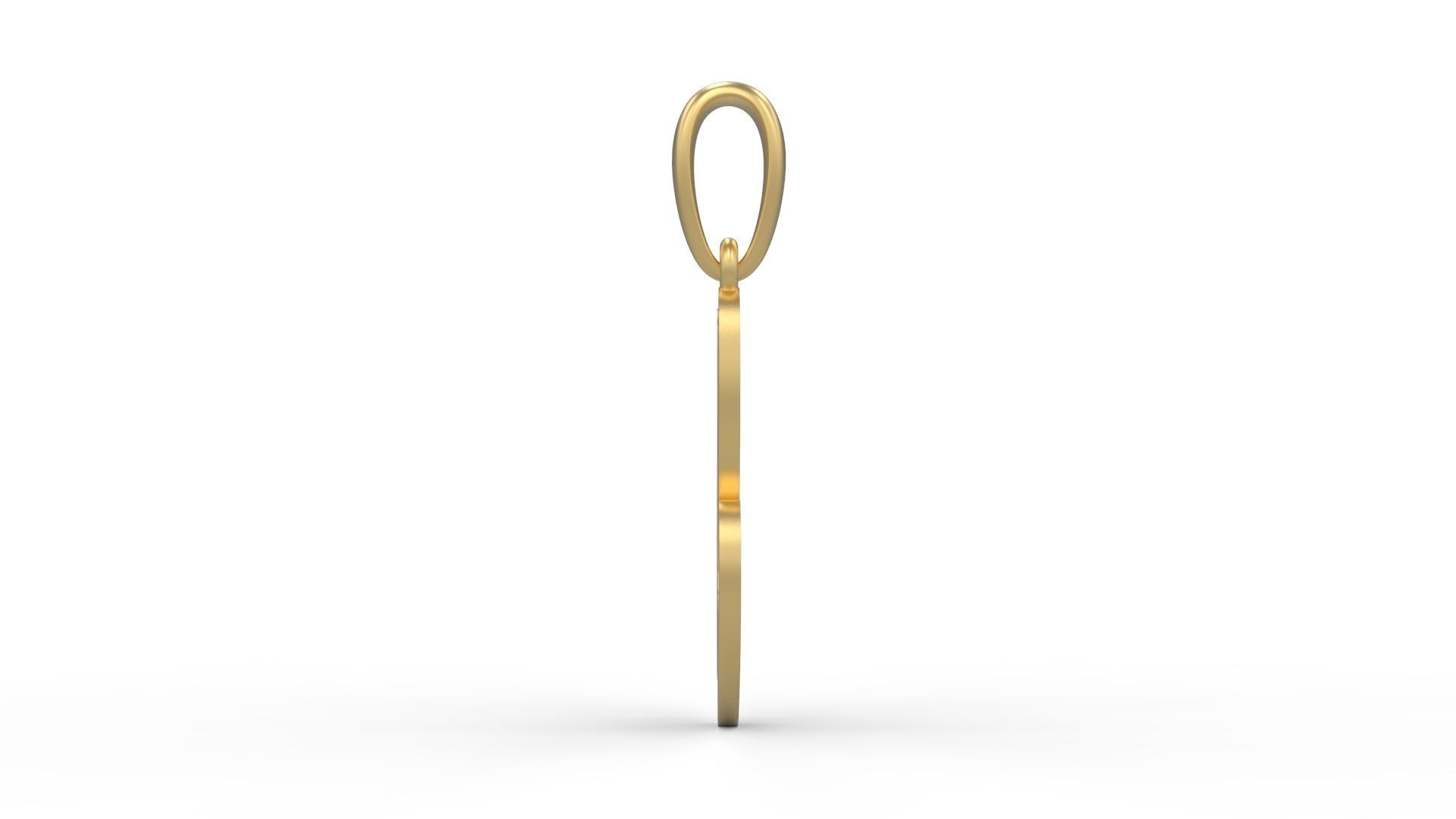 Initial Letters Pendant Beabella B 3D print model_2