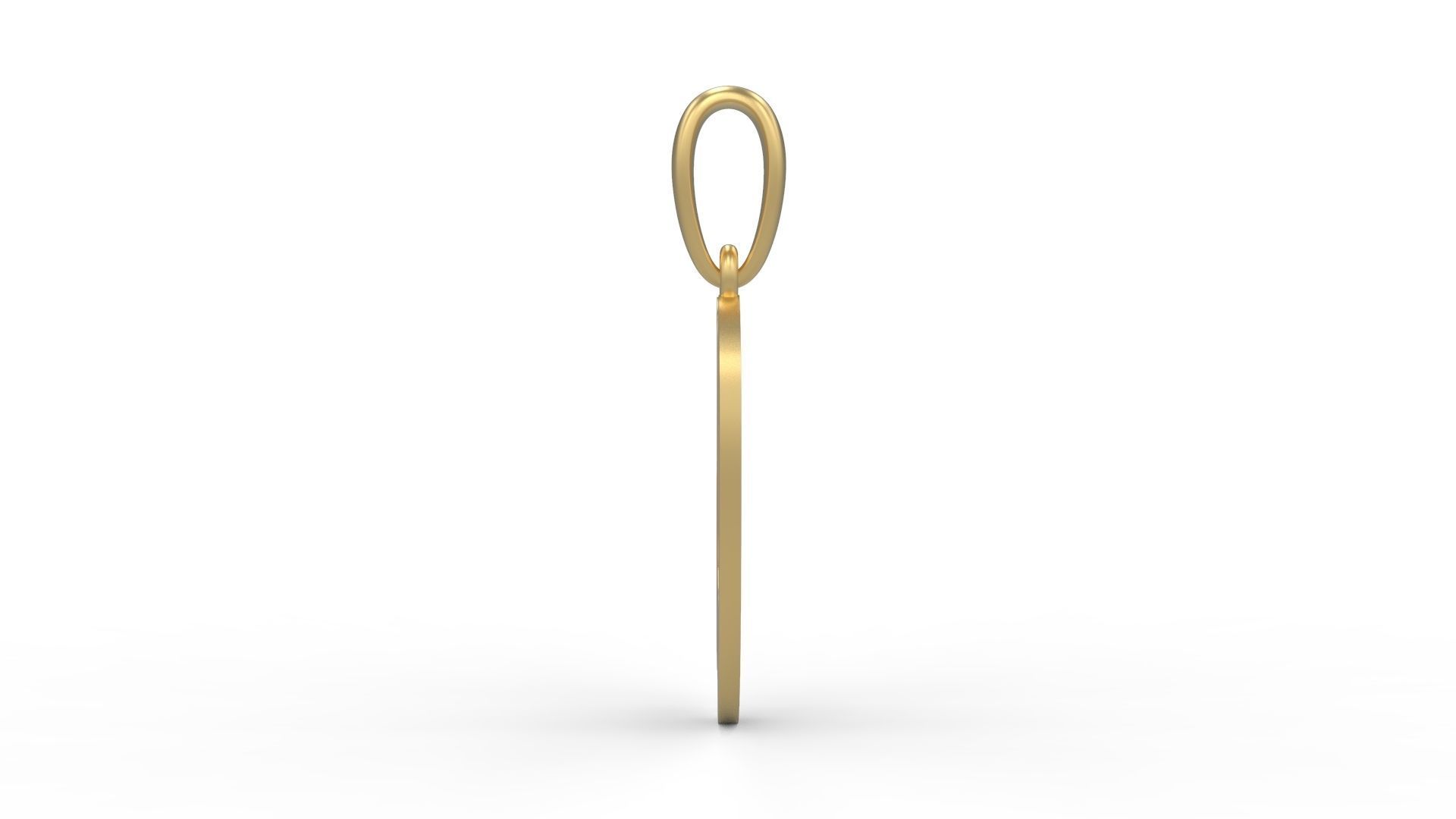 Initial Letters Pendant Beabella D 3D print model_2